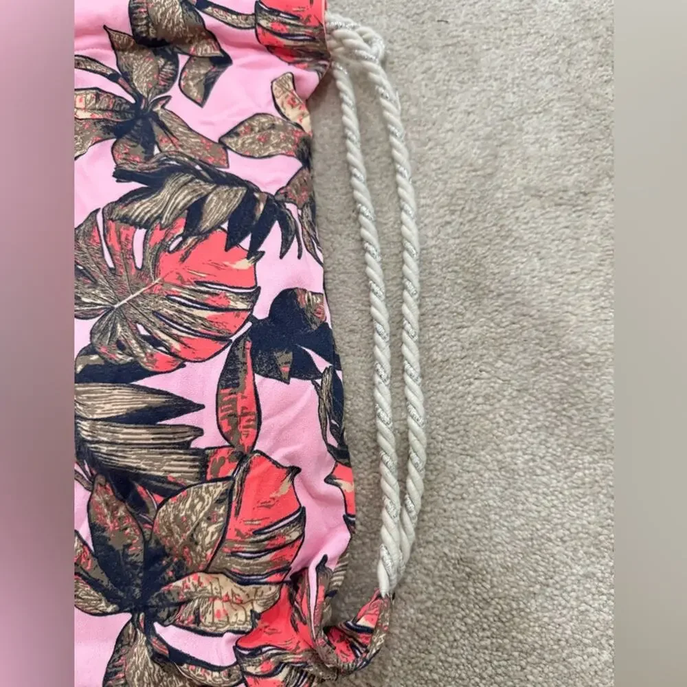 Maaji swim Pink Floral Drawstring Backpack